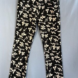 Ralph Lauren Black and White Floral Trousers